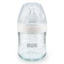 Бутылочка стекляннaя NUK Nature Sense с контролем температуры и cиликоновый соски, 120 мл foto