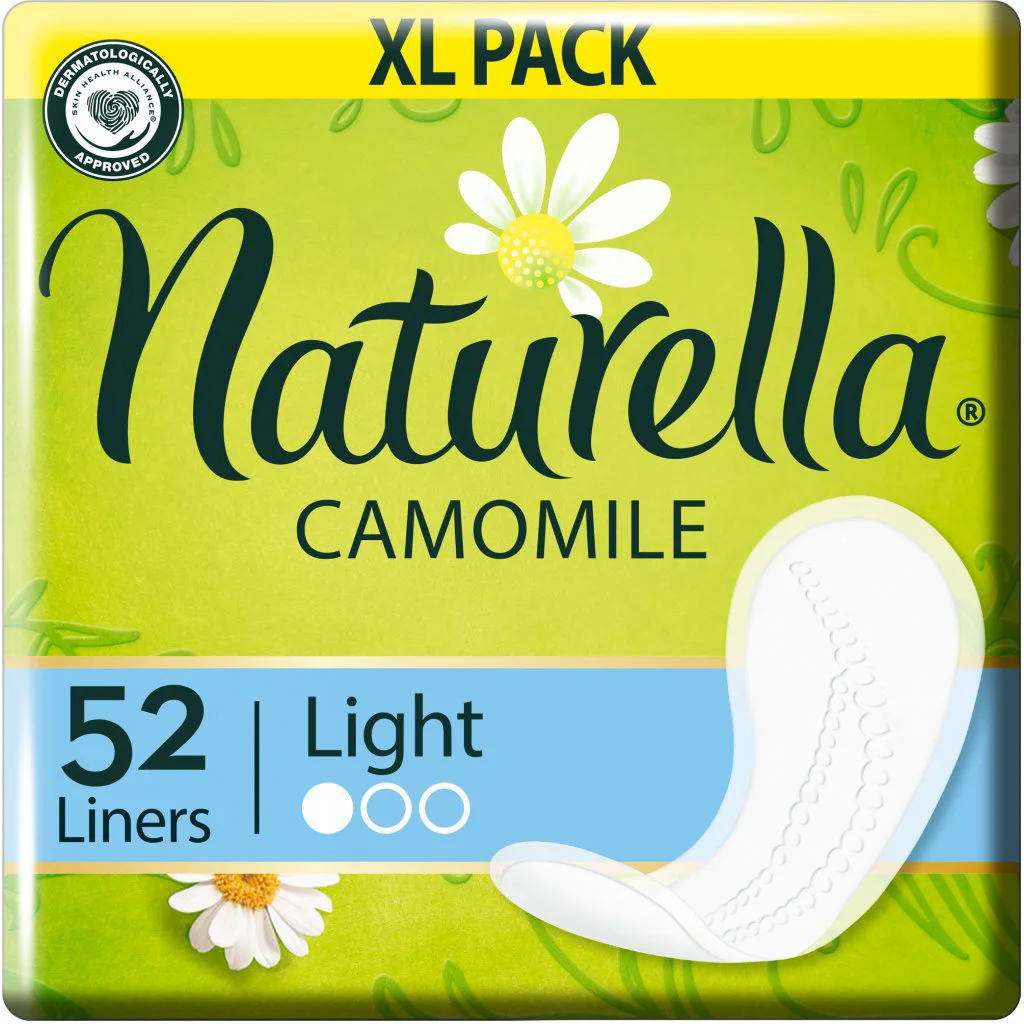 Ежедневные гигиенические прокладки Naturella Camomile, 52 шт.