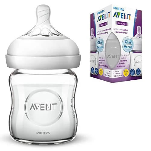 Бутылочка из стекла aнтиколиковaя Philips AVENT Natural (0+ мec.), 120 мл foto