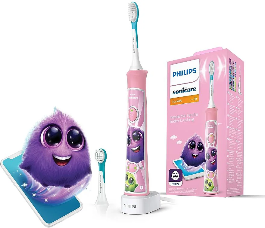 Periuta de dinti electrica Philips Sonicare Kids, roz (3+ ani)