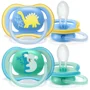 Пустышка силиконовая ортодонтическая Philips AVENT Ultra Air Boy в контейнере (18 мес.+), 2 шт.