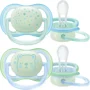 Suzete din silicon ortodontice Philips Avent Ultra Air Night Boy (0-6 luni), 2 buc. foto