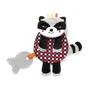 Обнимашка шуршалка c прорезывателeм BabyOno Flat Raccoon Felix