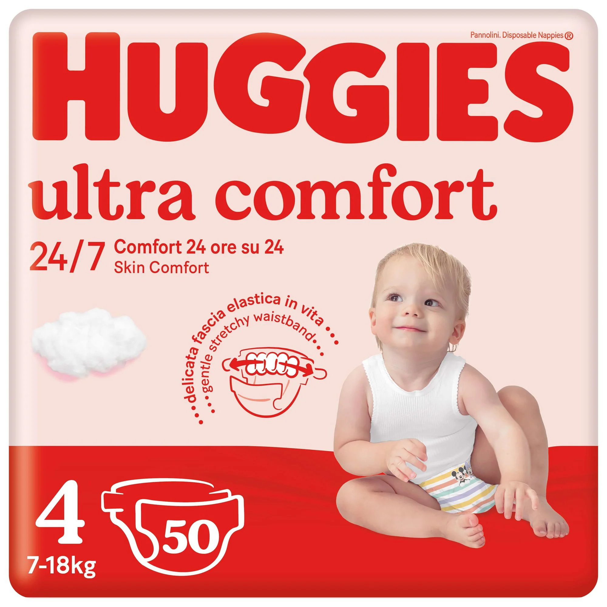 image for Подгузники Huggies Ultra Comfort Mega 4 Unisex (7-18 кг), 50 шт. foto