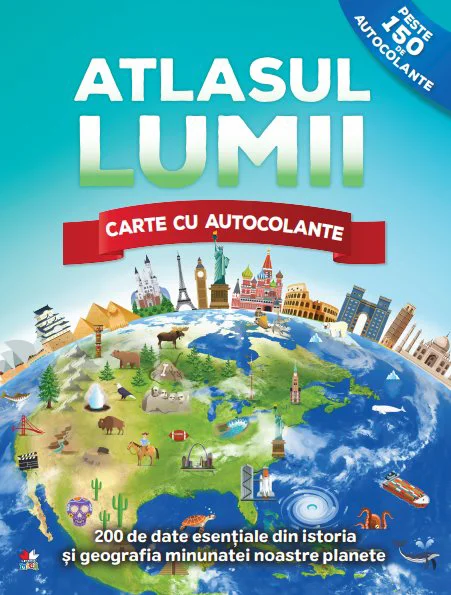 image for Atlasul lumii. Carte cu autocolante foto