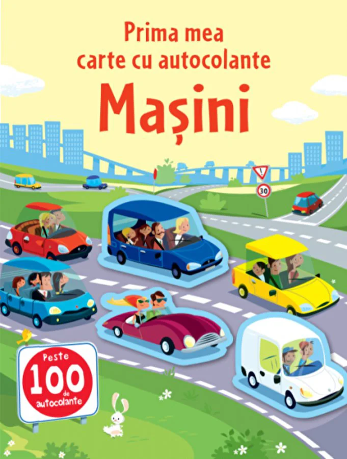 Prima mea carte cu autocolante. Masini foto