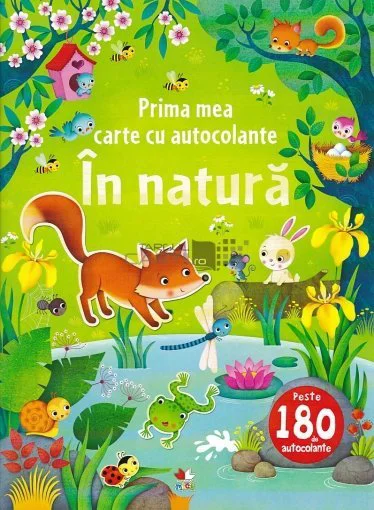 Prima mea carte cu autocolante.In natura foto