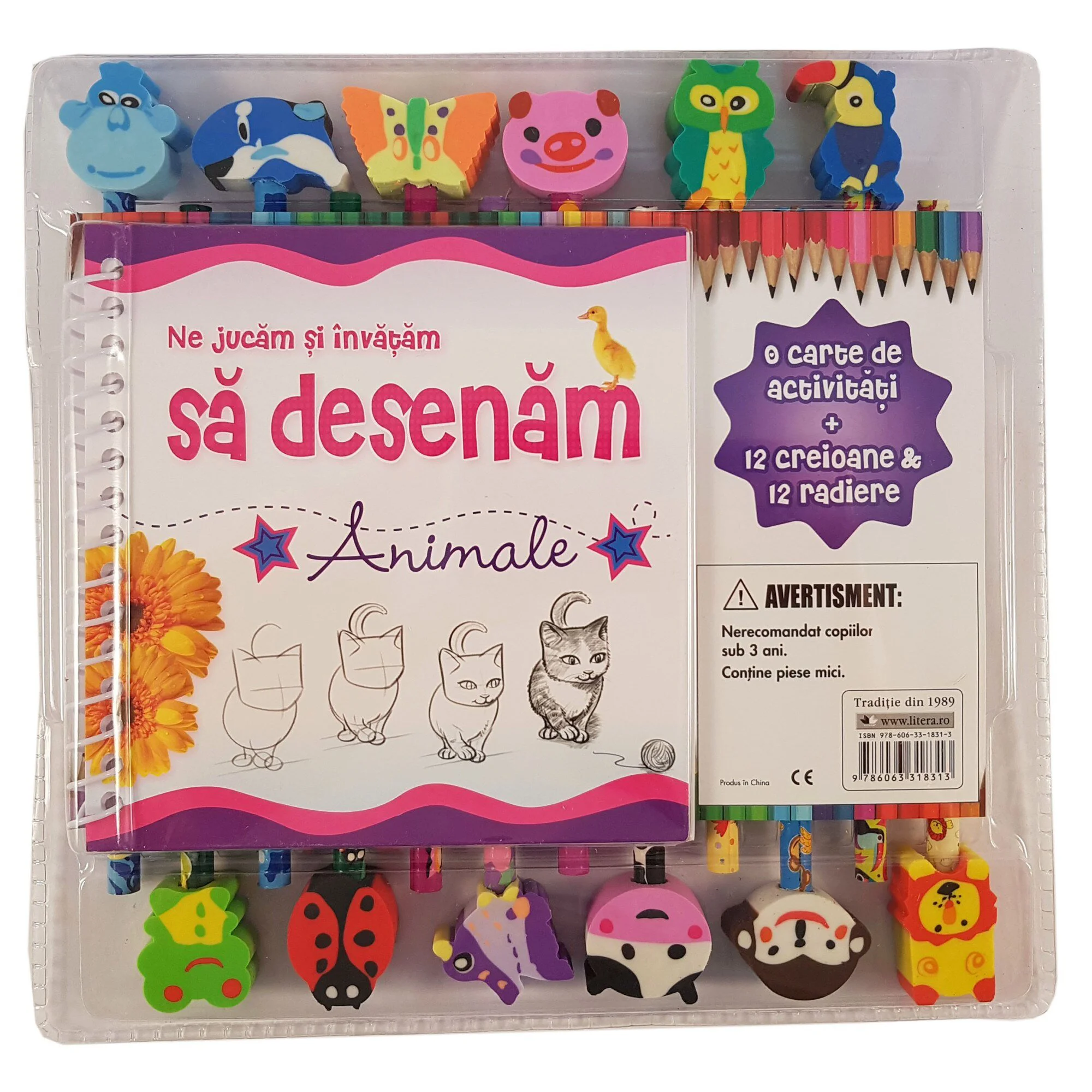 Ne jucam si invatam sa desenam animale. O carte de activitati