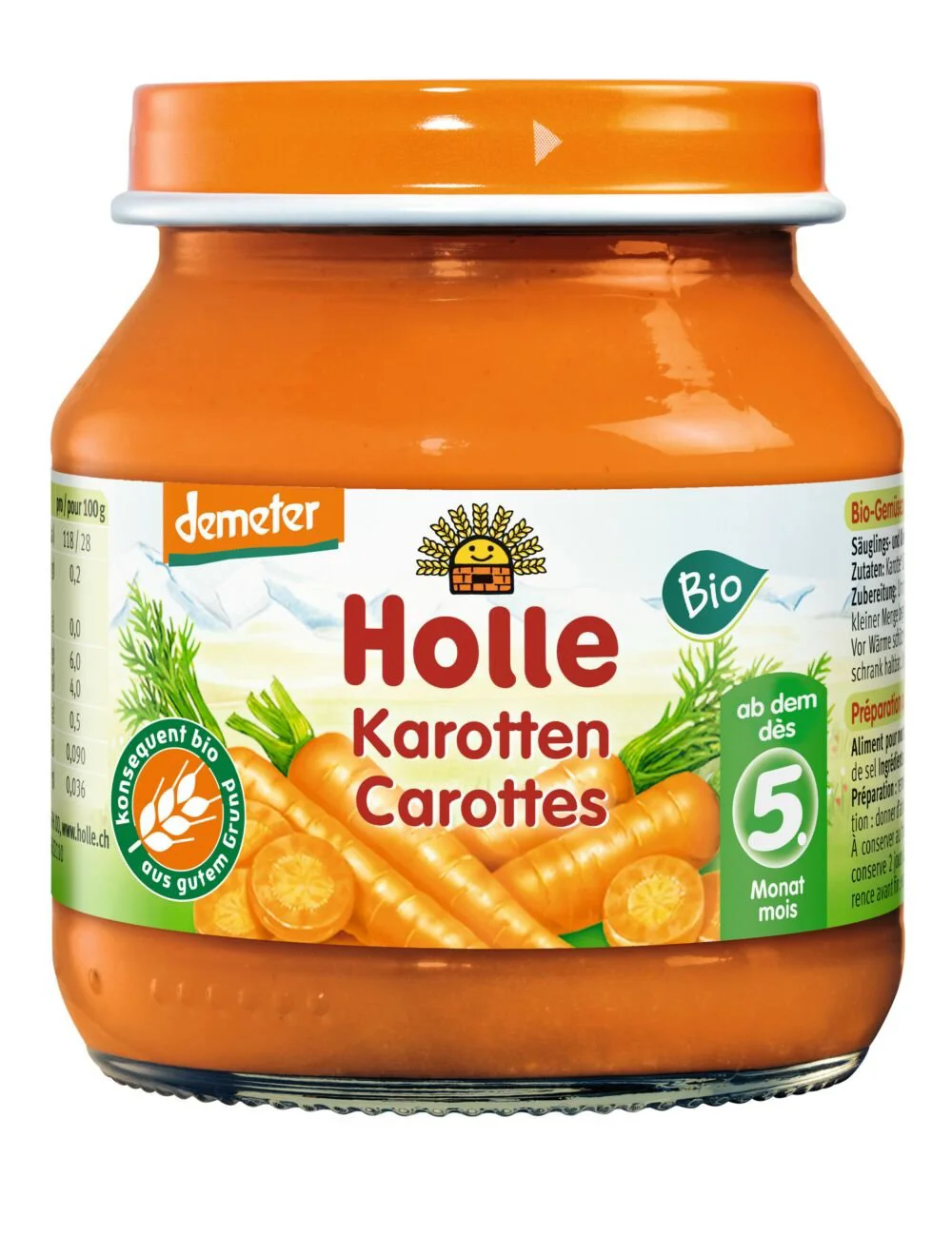 image for Piure Holle de morcovi (4+ luni), 125 g foto