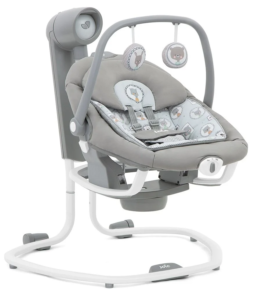 Leagan si balansoar rotativ Joie Serina 2 in 1 Portrait, cu conectare la priza
