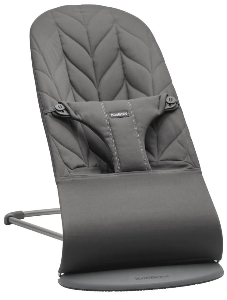 Кресло-шезлонг BabyBjorn Bliss Anthracite, хлопок