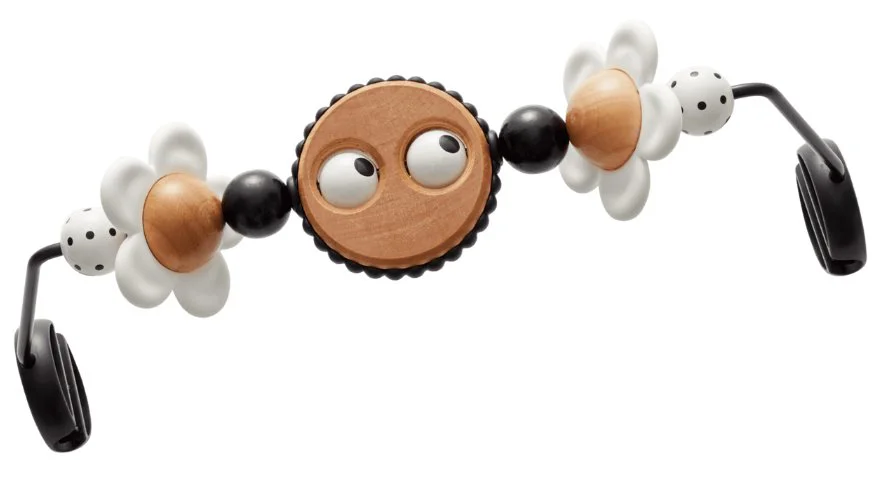 Игрушка для шезлонгов BabyBjorn Googly eyes Black/White