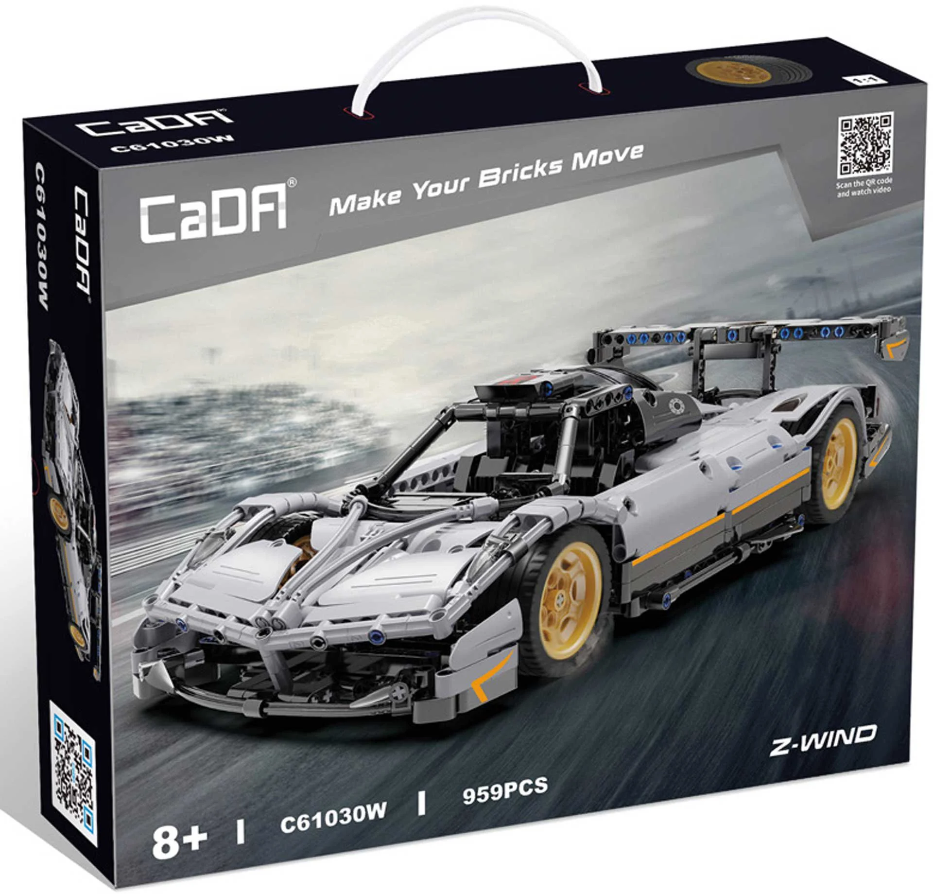 Constructor CaDA Racing Car Gray, 969 piese