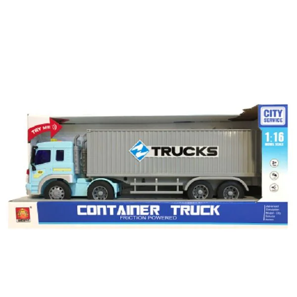 Camion cu inertie Wenyi cu container, 1:16 foto