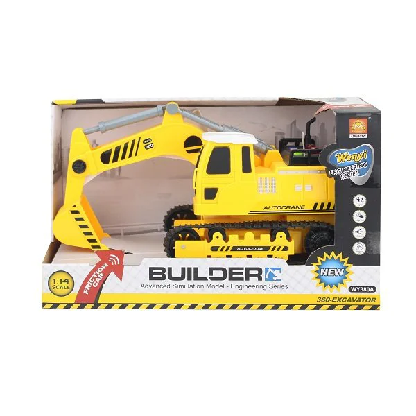 image for Masina cu inertie Wenyi 360 Excavator Truck, 1:14 foto