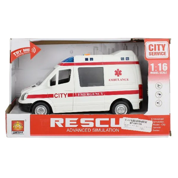 Masina cu inertie Wenyi Ambulance Van 1:16 foto