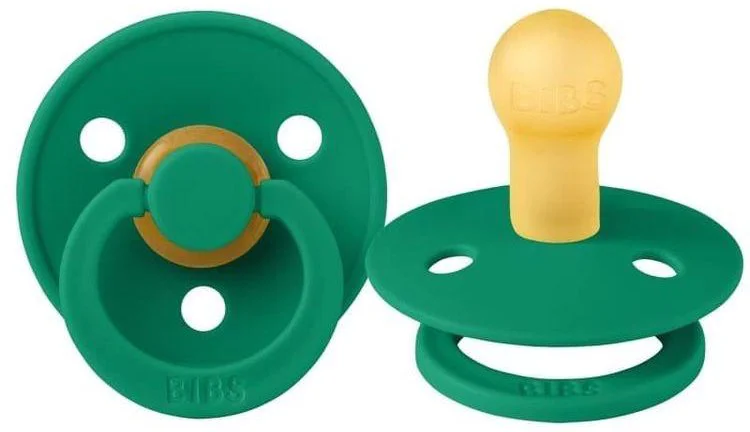 Suzeta rotunda BIBS Evergreen din latex (6-18 luni) foto