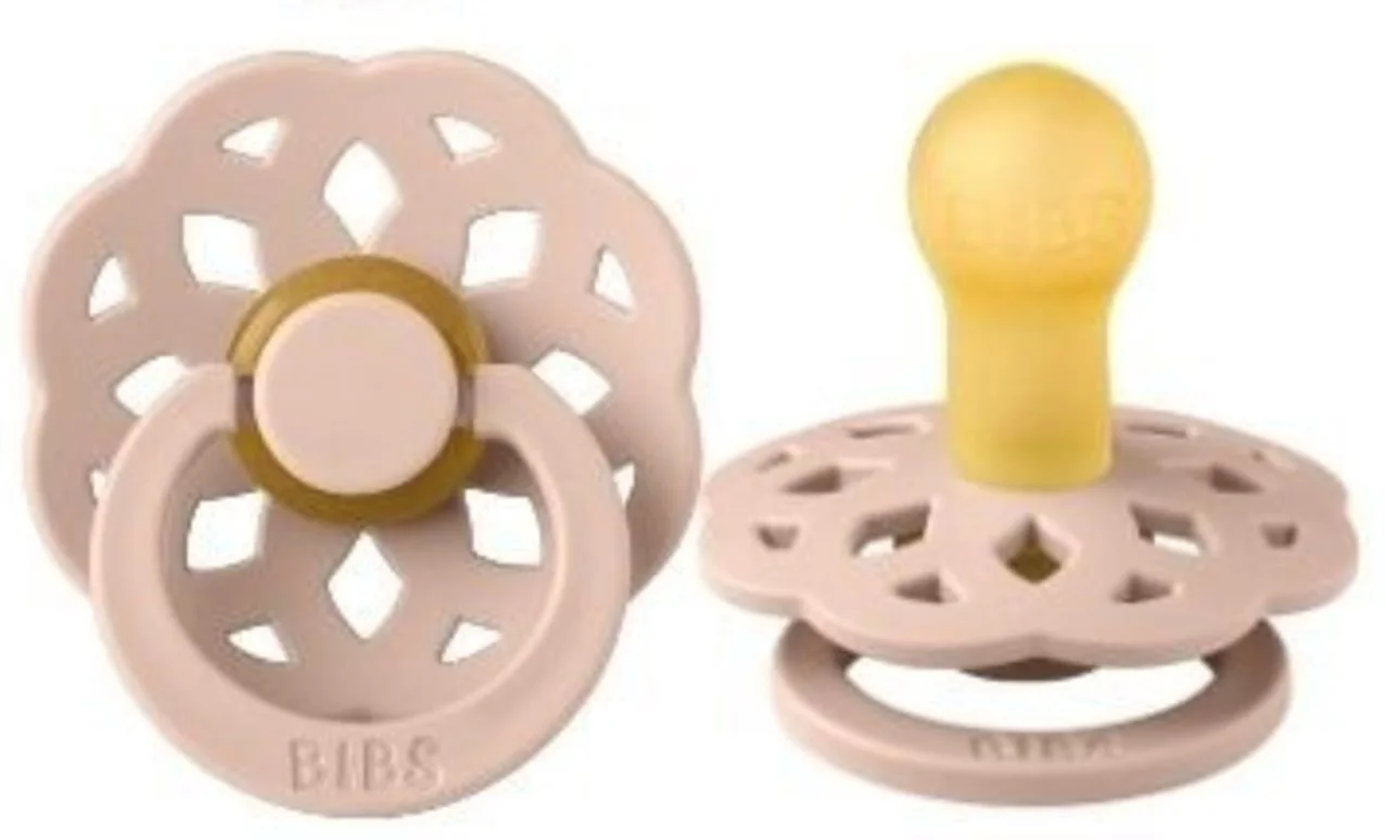 Suzeta rotunda BIBS Boheme Blush din latex (0-6 luni) foto