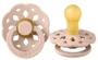 Suzeta rotunda BIBS Boheme Blush din latex (0-6 luni) foto