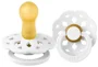 Suzeta rotunda BIBS Boheme White din latex (6-18 luni) foto