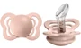 Suzeta ortodontica BIBS Couture Blush din silicon (6-18 luni) foto