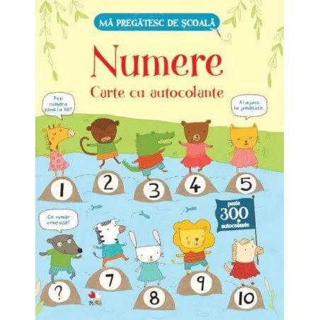 Ma pregatesc de scoala. Numere. Carte cu autocolante foto