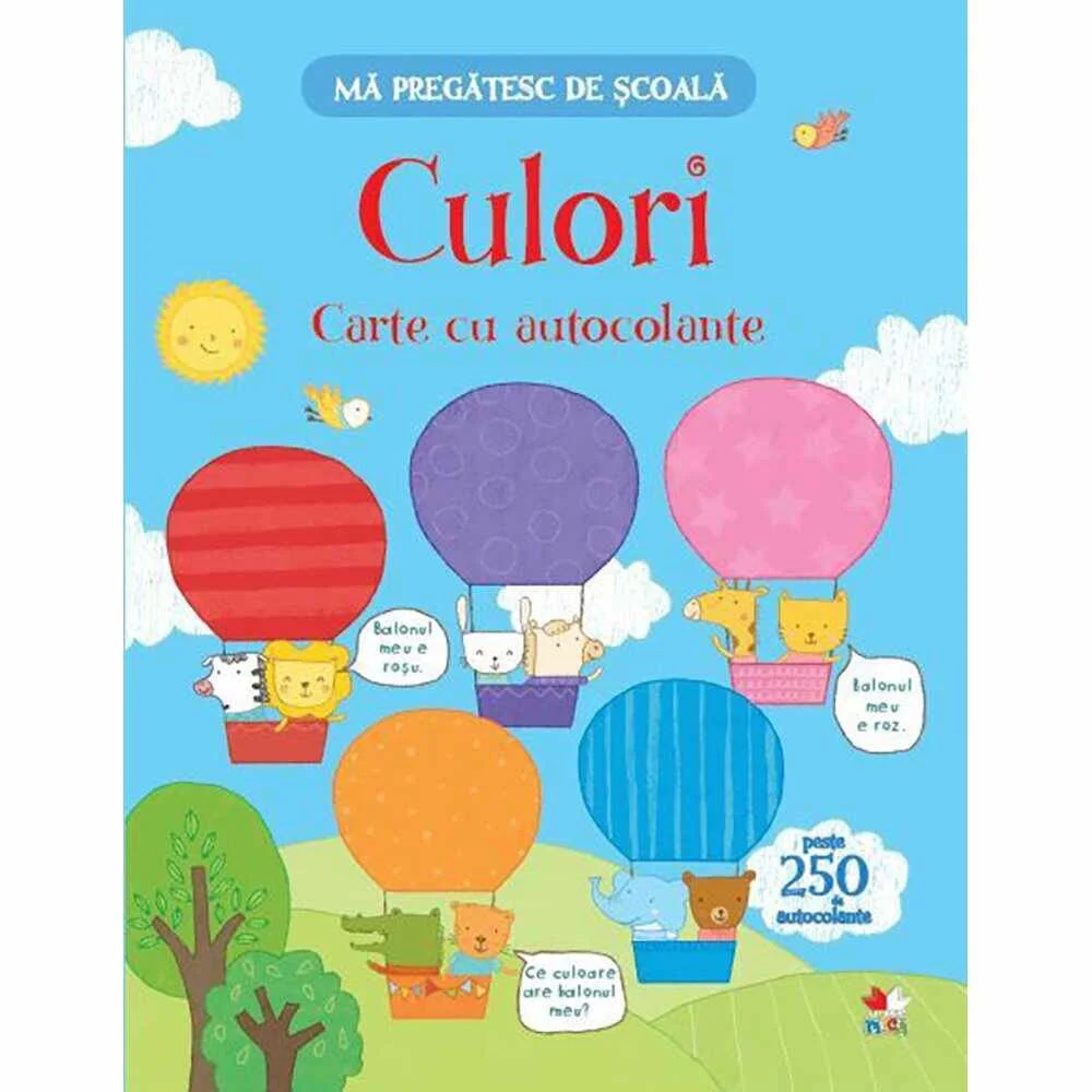 Ma pregatesc de scoala. Culori. Carte cu autocolante