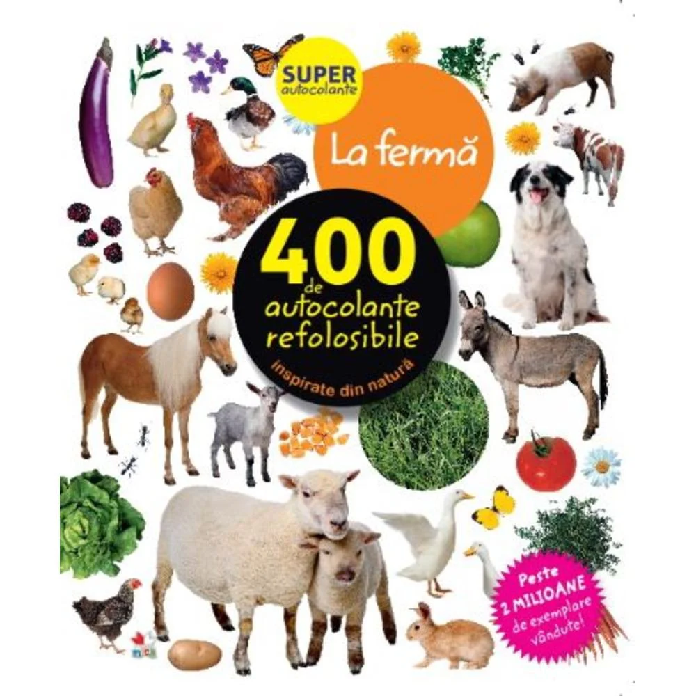 La ferma. 400 de autocolante refolosibile foto