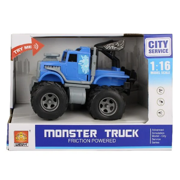 Masina cu inertie Wenyi Mini Monster Truck cu lumini si sunet, 1:16 foto