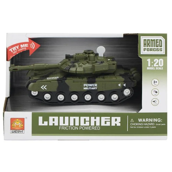 Masina cu inertie Wenyi Tank, 1:20