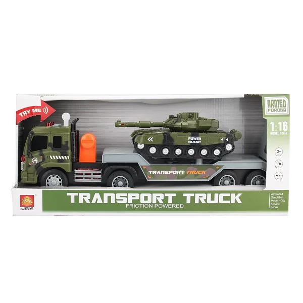 Masina cu inertie Wenyi Transport Truck cu tanc, 1:16 foto