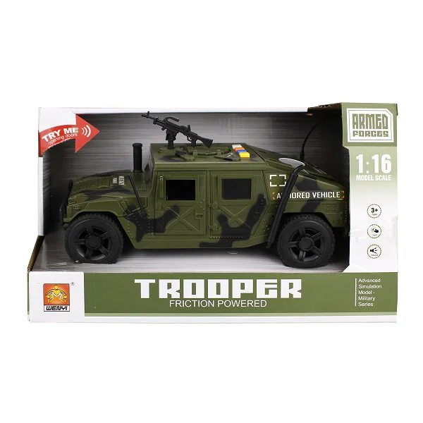 Masina cu inertie Wenyie Military Armored, 1:16 foto