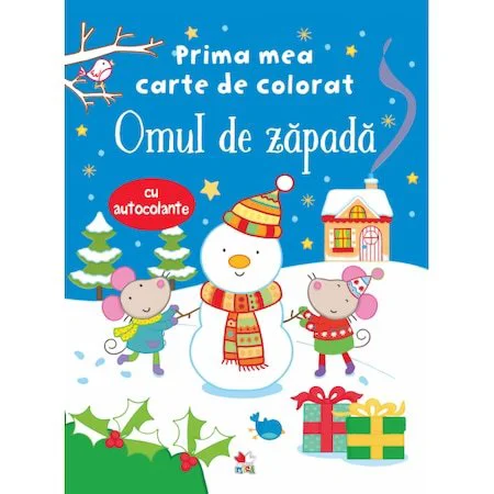 Prima mea carte de colorat. Omul de zapada