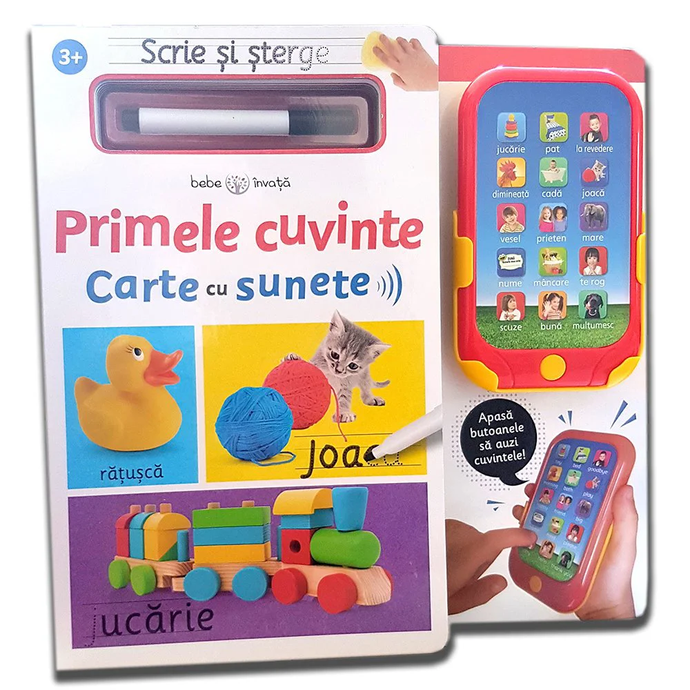 Scrie si sterge. Primele cuvinte. Carte cu sunete foto