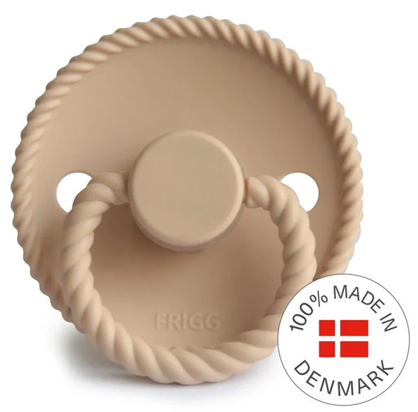 Suzeta rotunda din silicon FRIGG Rope Croissant (0-6 luni) foto
