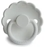 Suzeta rotunda din silicon FRIGG Daisy Bright White (0-6 luni) foto