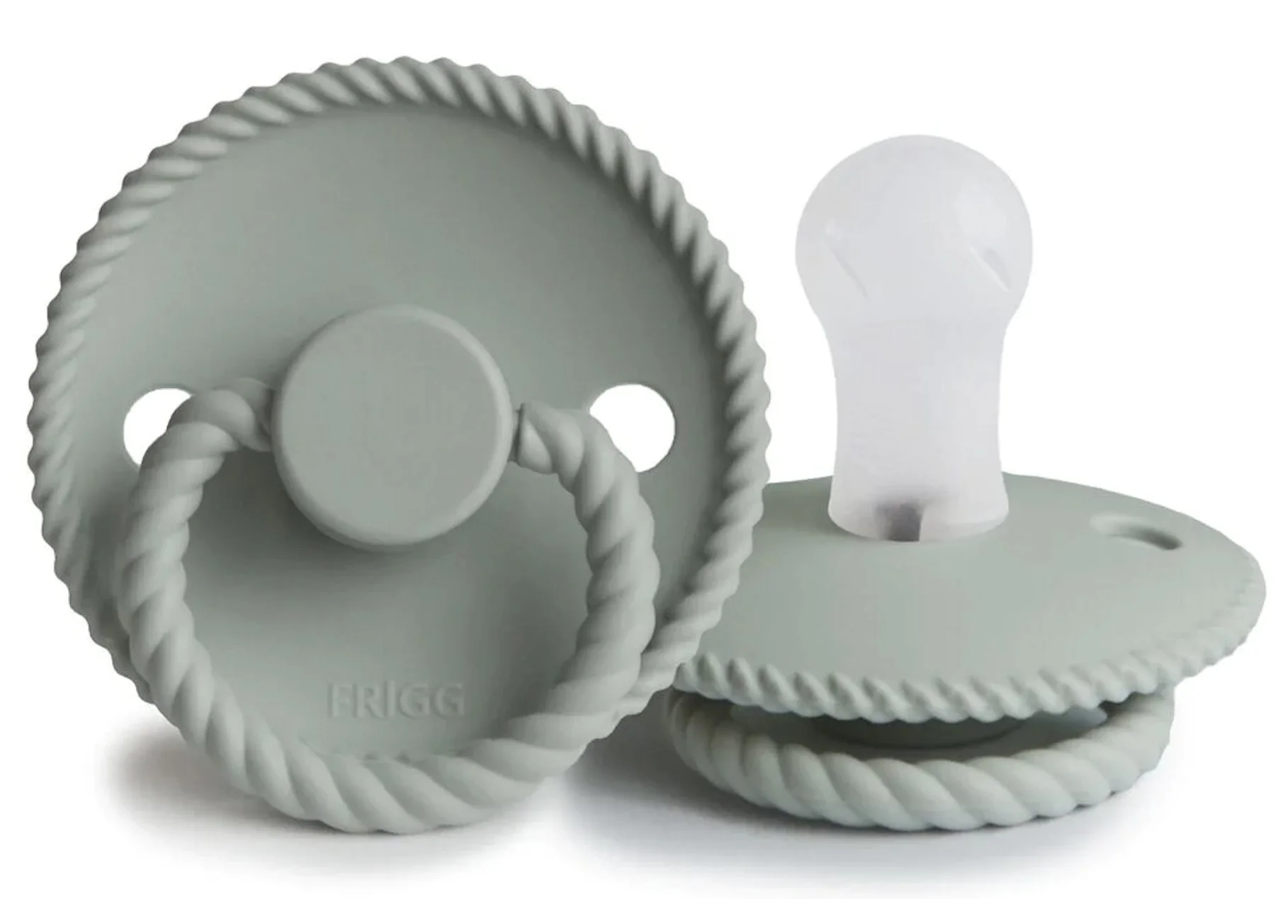 Suzeta rotunda din silicon FRIGG Rope Sage (0-6 luni) foto