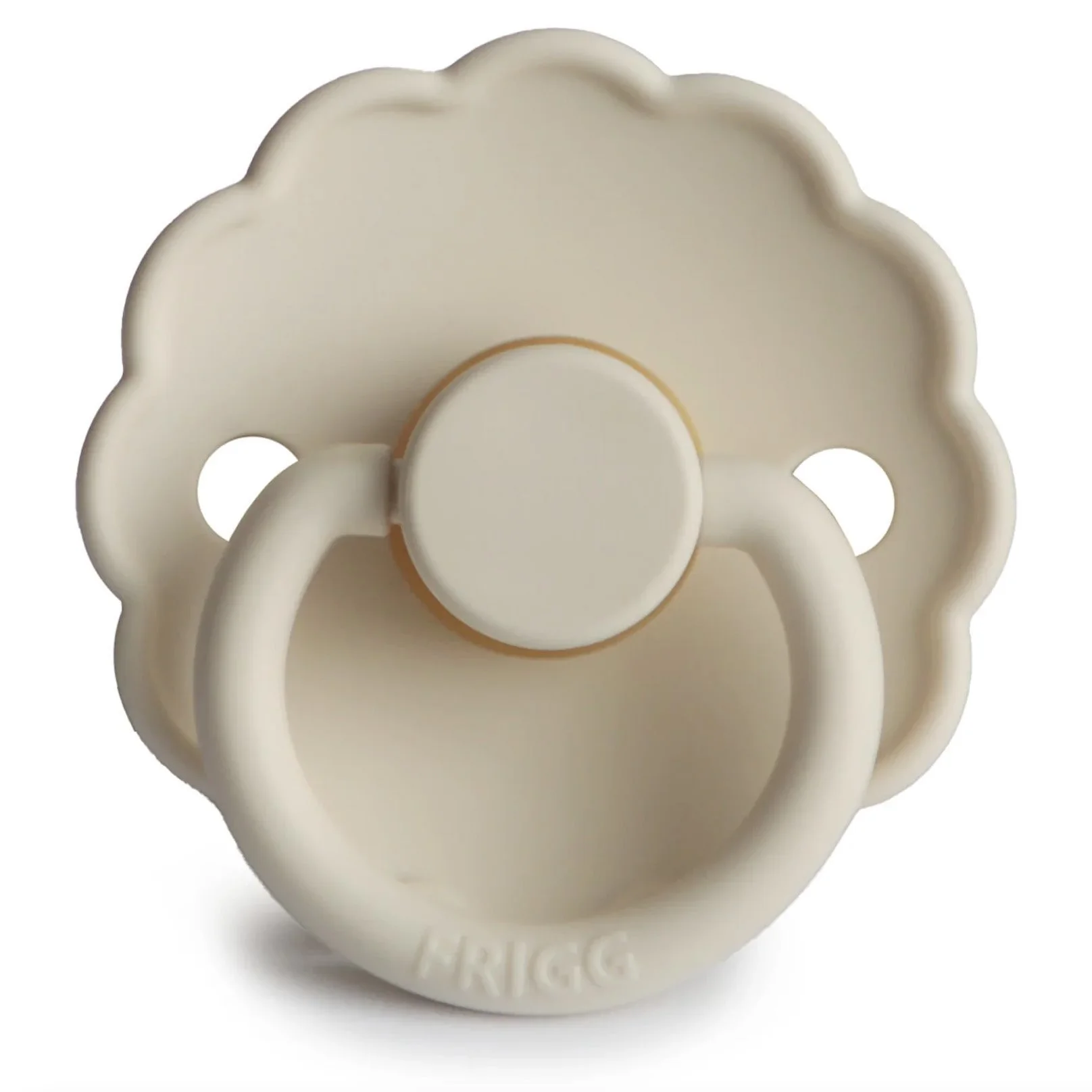 Suzeta rotunda din silicon FRIGG Daisy Cream (6-18 luni) foto
