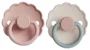 Set 2 suzete rotunde din latex FRIGG Daisy Blush & Cotton Candy (6-18 luni) foto