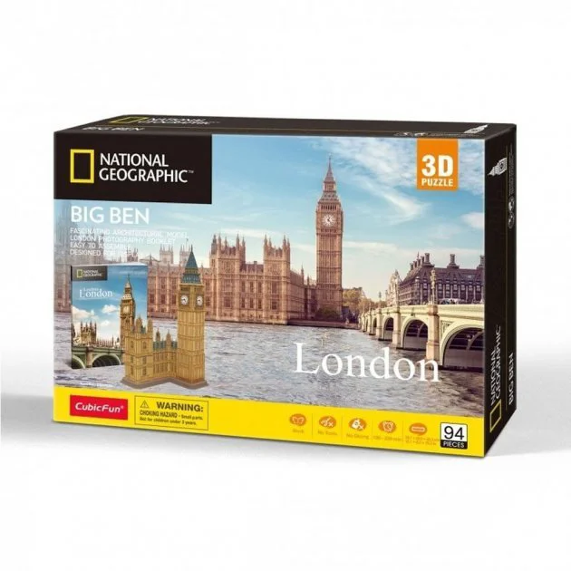 Puzzle 3D CubicFun Big Ben 117 piese foto