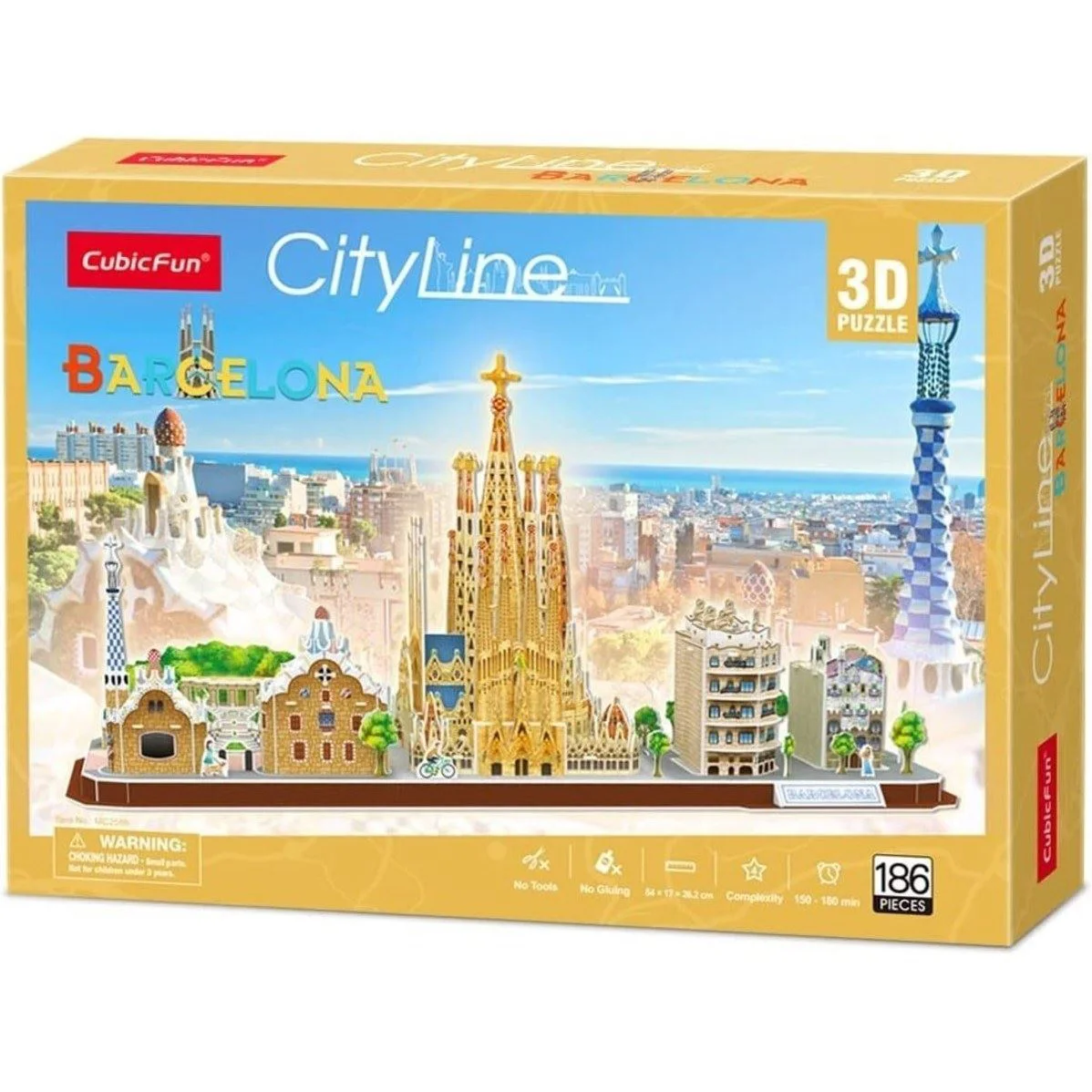 Puzzle 3D CubicFun City Line Barcelona