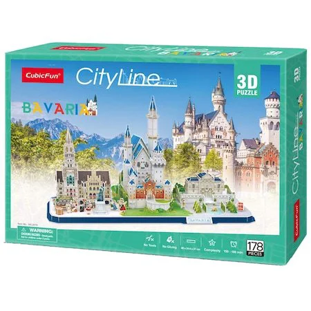 Puzzle 3D CubicFun City Line Bavaria foto