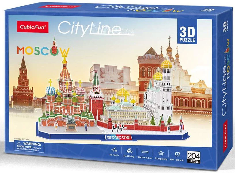 image for Пазл 3D CubicFun City Line Москва foto