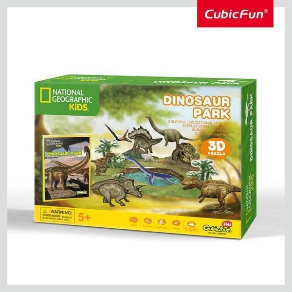 Puzzle 3D CubicFun Dinosaur Park foto