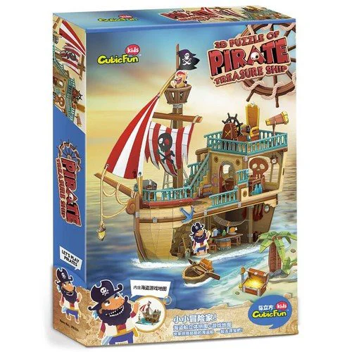 Puzzle 3D CubicFun Pirate Treasure Ship
