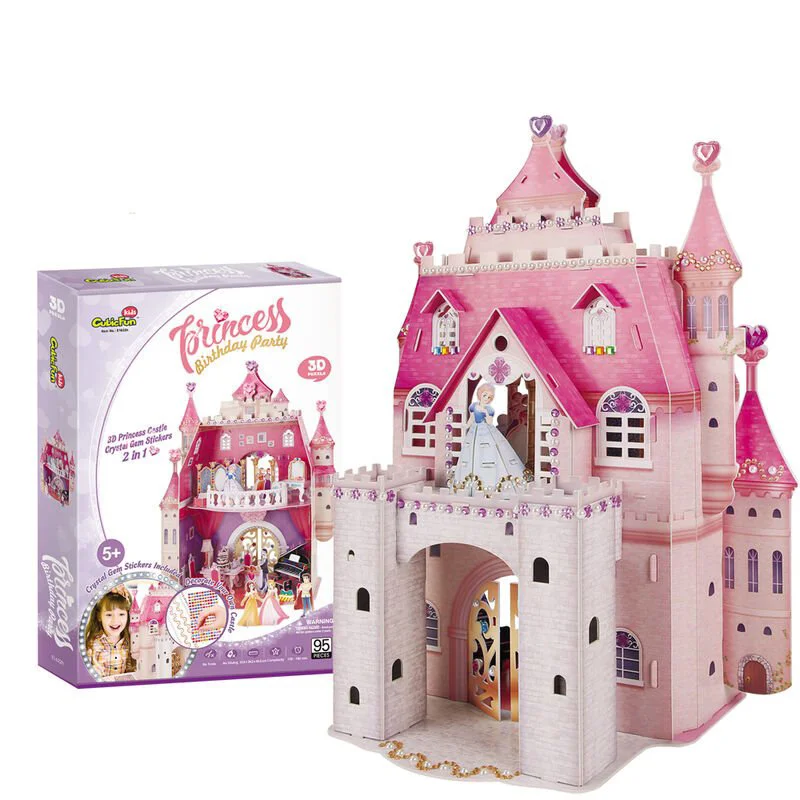 Puzzle 3D CubicFun Princess Birthday foto