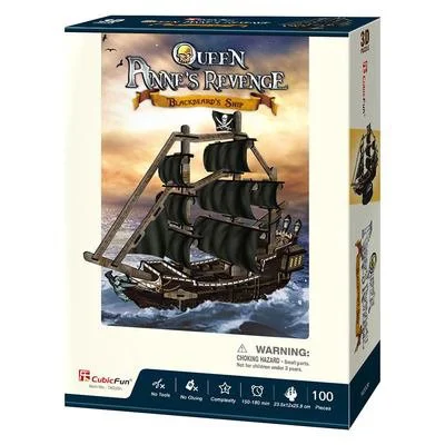 image for Puzzle 3D CubicFun Queen Anne's Revenge foto