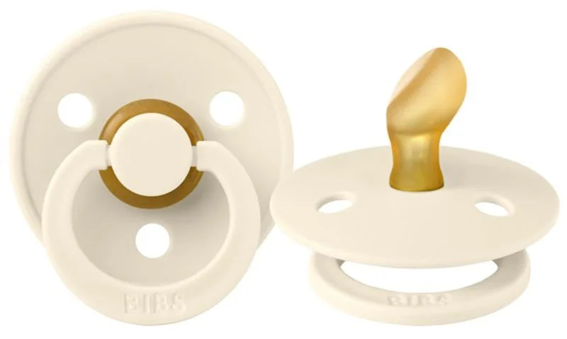 Suzeta anatomica BIBS Ivory din latex (0-6 luni) foto