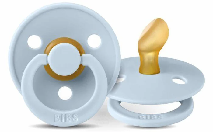 Suzeta anatomica BIBS Baby Blue din latex (6-18 luni) foto