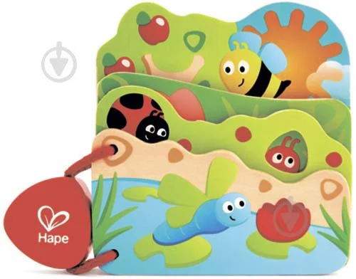 image for Деревянная книга Hape Жучки foto
